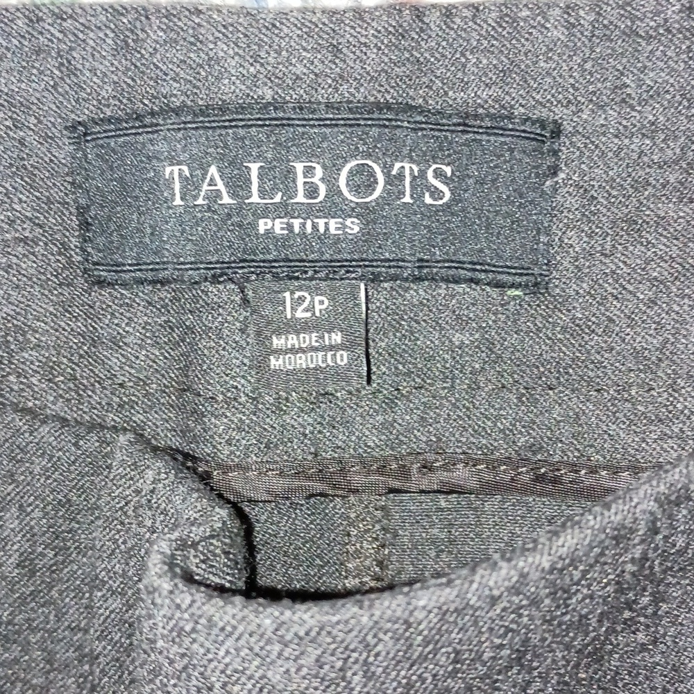 Talbots Petites Gray Heritage Dress Trousers Size 12P - Picture 4 of 6